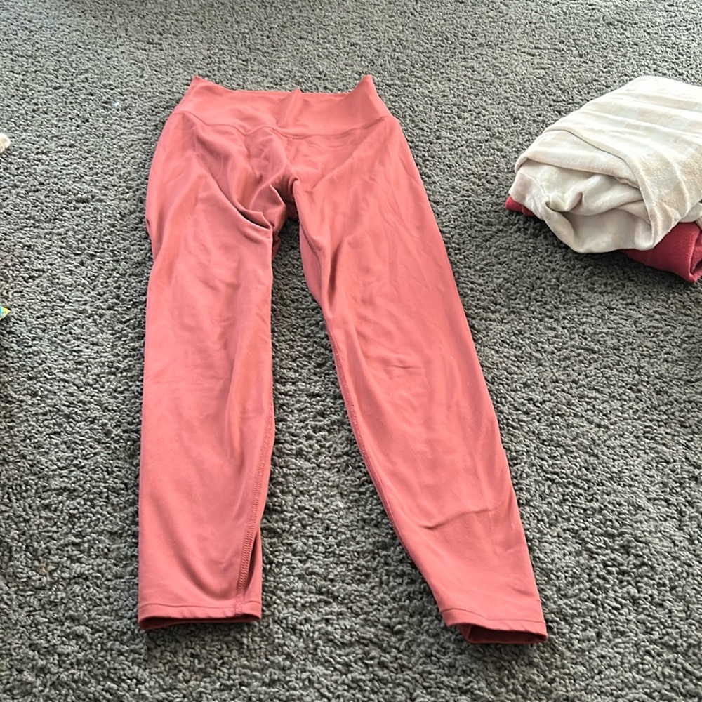 Sage leggings, stretchy, feel like Lulu